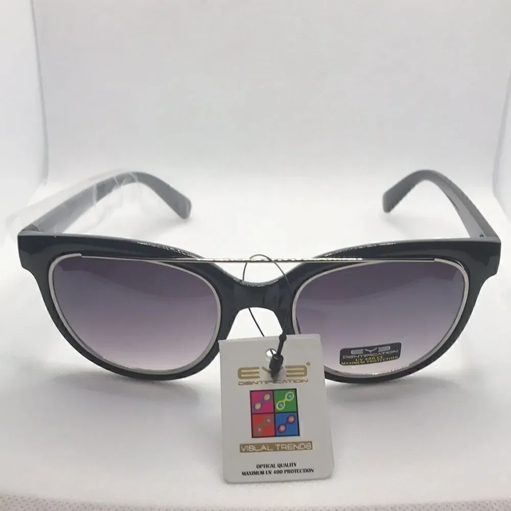 Brow Bar Eyedentification Black Frame Purple Frame Sunglasses